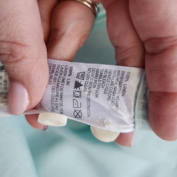 Tommy Bahama Shirt Mens XLX 100% Linen Long Sleeve Button Front Relax Travel Vac - Picture 5 of 5